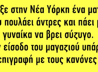 Άνοιξε στην Νέα Υόρκη ένα μαγαζί που πουλάει άντρες και πάει μία γυναίκα να βρει σύζυγο.